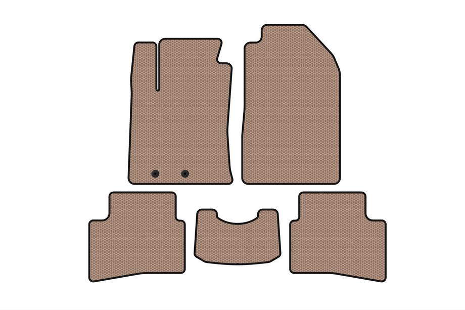 Kia Stonic 2017– Gummimåtter til kabinen Carsuit (2017-2019, beige) Image