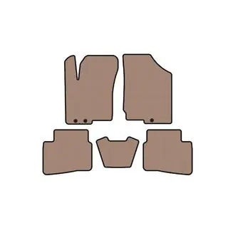 Gummimåtter til kabinen Carsuit (2008-2012, beige)