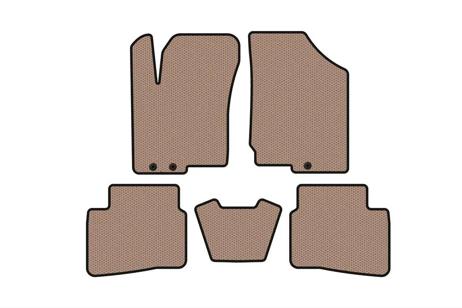 Kia Forte 2008–2024 Gummimåtter til kabinen Carsuit (2008-2012, beige) Image