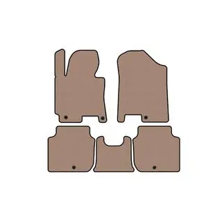 Gummimåtter til kabinen Carsuit (2012-2016, beige)