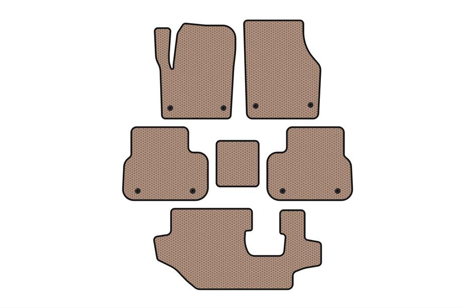Land Rover Discovery Sport 2014– Gummimåtter Carsuit (2014-2019, 3 rækker, beige) Image