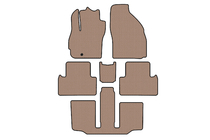 Mazda 5 2005–2009 Gummimåtter Carsuit (3 rækker, 7-personers, beige) foto 1