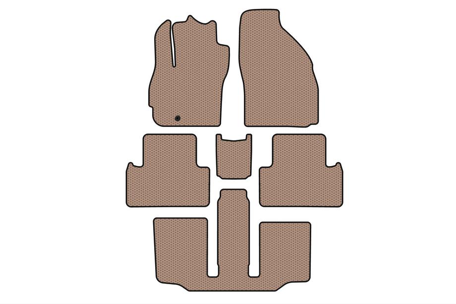 Mazda 5 2005–2009 Gummimåtter Carsuit (3 rækker, 7-personers, beige) Image