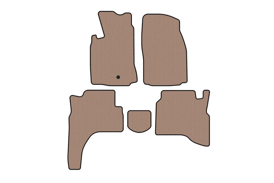 Mitsubishi Pajero Sport 1996–2007 Gummimåtter Carsuit (Beige) Image