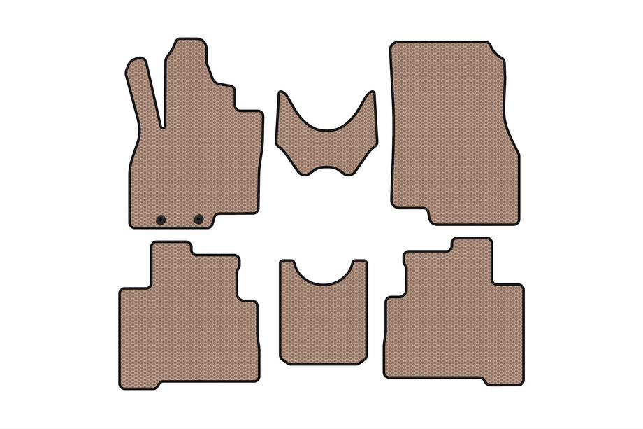 Mitsubishi Grandis 2003–2011 Gummimåtter Carsuit (2 rækker, beige) Image