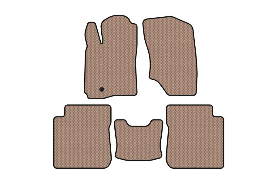 Mitsubishi Outlander 2001–2006 Gummimåtter Carsuit (Beige) Image