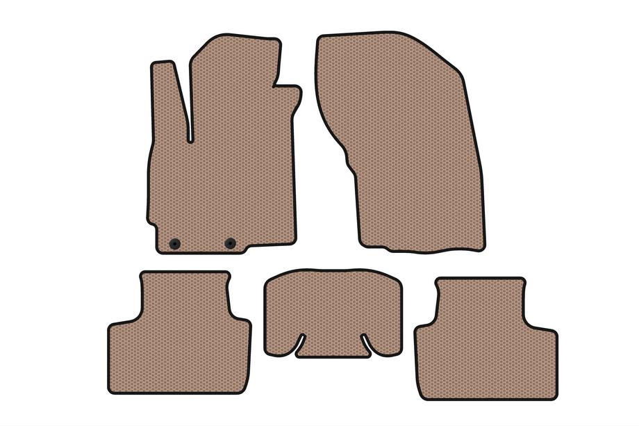 Mitsubishi ASX 2010–2023 Carsuit gummimåtter til kabinen (2019-2023, beige) Image