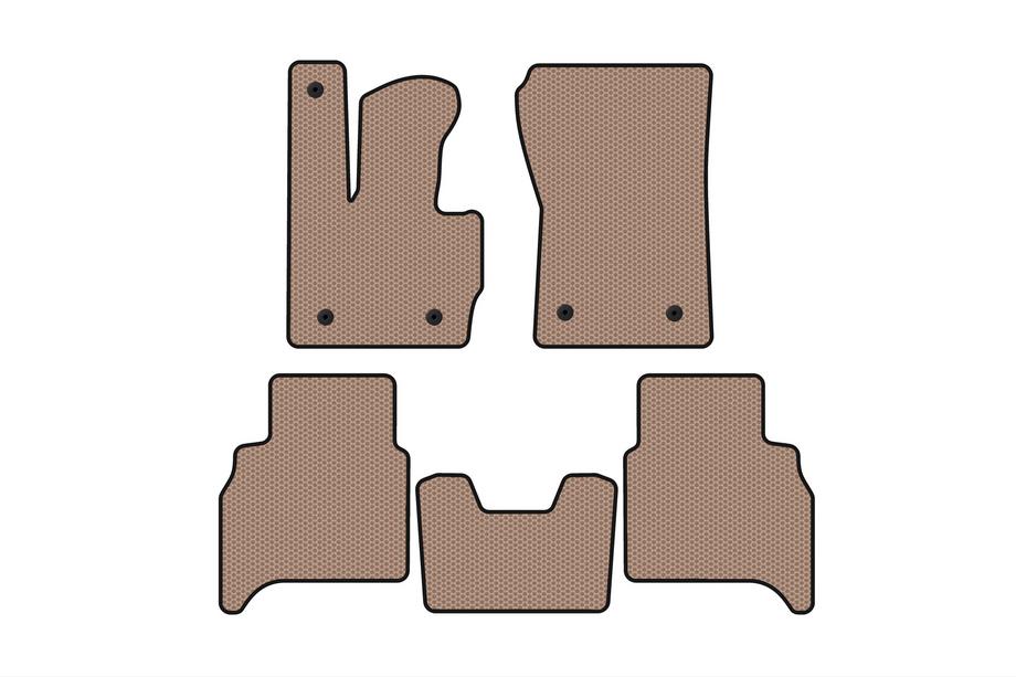 Mercedes G-Class W463 2018–2024 Gummimåtter til kabinen Carsuit (automatgear, beige) Image