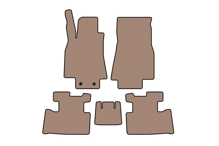 Mercedes A-class W169 2004–2012 Gummimåtter Carsuit (2004-2008, HB, 5-dørs, beige) Image