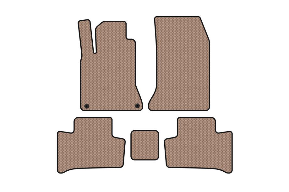 Mercedes B-klasse W246 2011–2018 Gummimåtter Carsuit (2015-2018, Beige) Foto 1