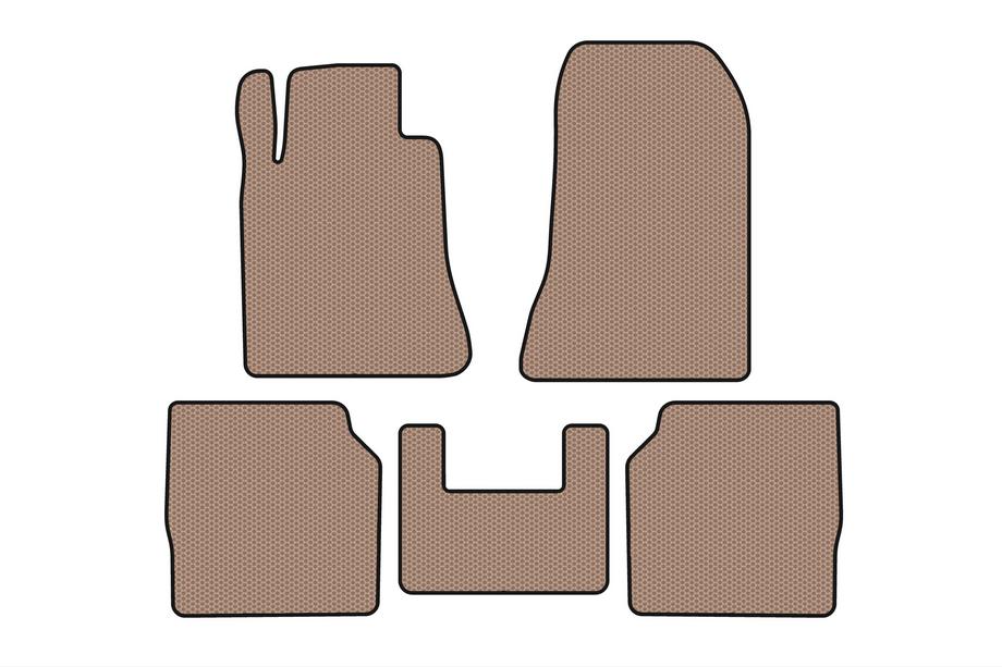 Mercedes S-class W140 1991–1998 Gummimåtter Carsuit (SD, lang akselafstand, beige) Image