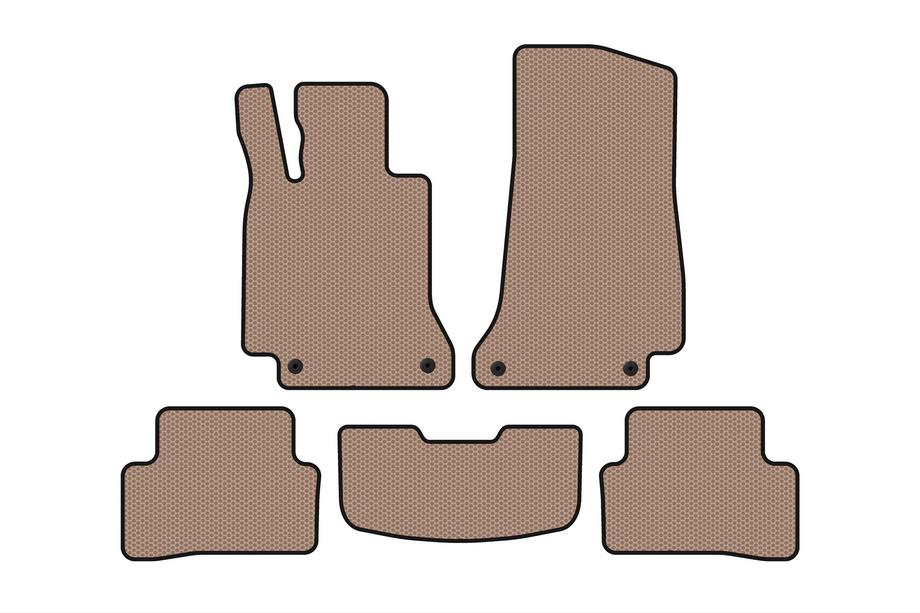 Mercedes C-klasse W205 2014–2021 Gummimåtter Carsuit (SD, beige) Image