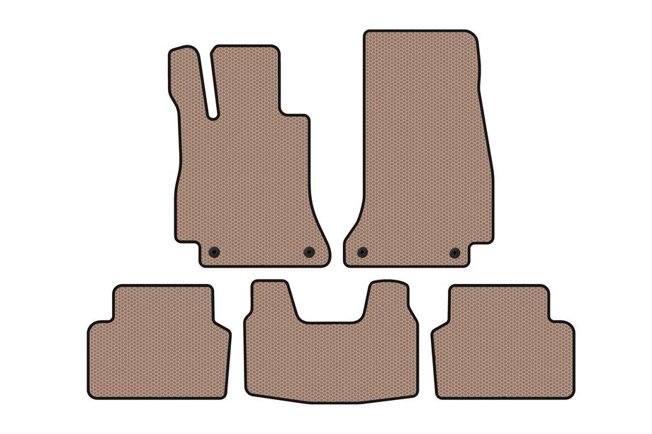 Mercedes E-klasse W213 2016–2023 Gummimåtter Carsuit (SD, beige) Image