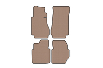 Mercedes W123 1975–1986 Gummimåtter Carsuit (Beige) foto 1