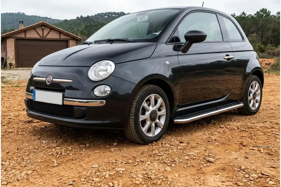 Fiat 500/500L 2013–2022 Maydos V1 sidetrin (2 stk., aluminium ↗ rustfrit stål) Image