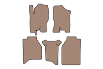Nissan Navara 2006–2015 Carsuit gummimåtter til kabine (uden opbevaringsbokse, beige) foto 1