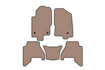 Nissan Pathfinder R51 2005–2014 Gummimåtter Carsuit V2 (2 rækker, beige, 2010-2014) foto 1