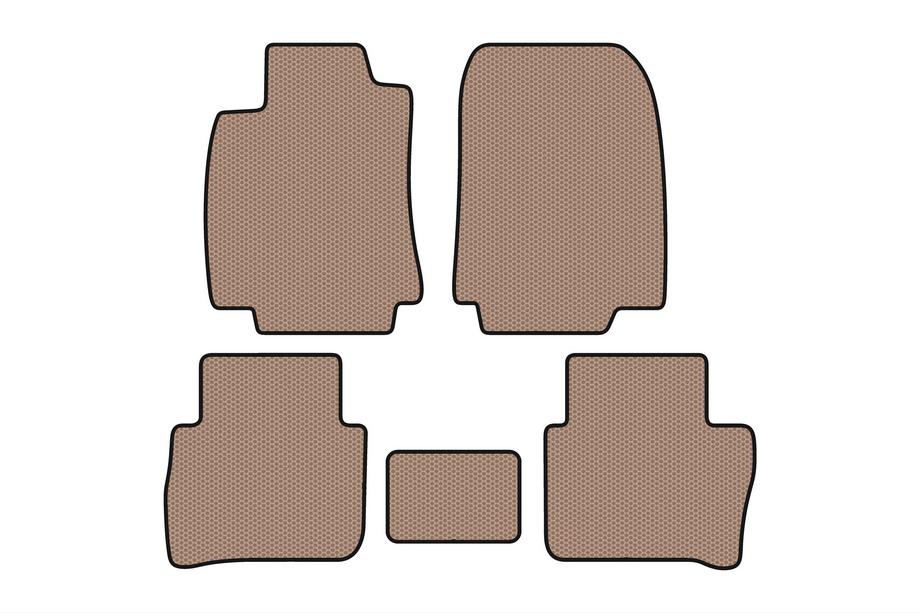 Nissan Tiida 2011–2014 Gummimåtter Carsuit (HB, beige) Image