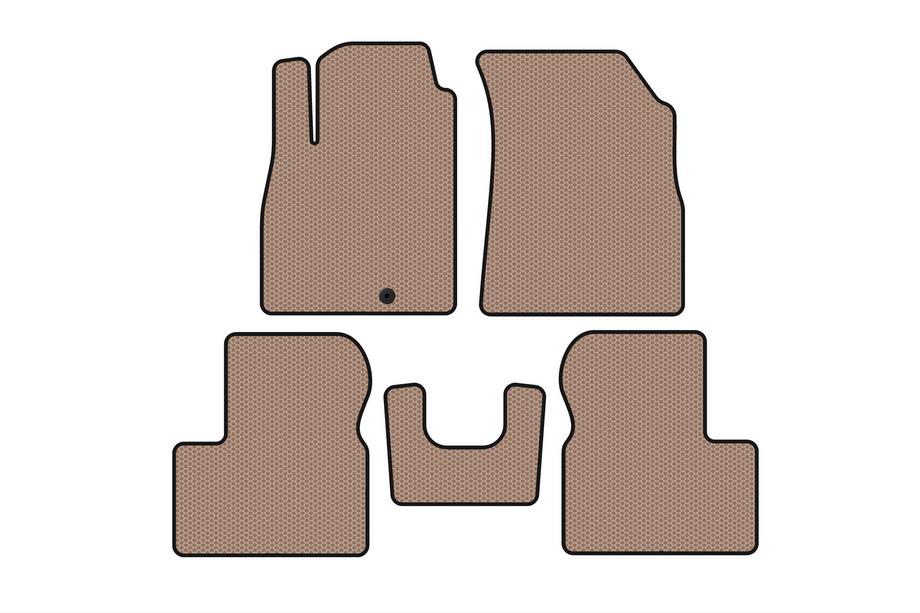 Nissan Micra K13 2011–2016 Gummimåtter Carsuit (Beige) Foto 1