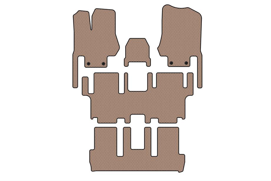 Nissan Quest 2011–2017 Gummimåtter Carsuit (3 rækker, 7-personers, beige) Image