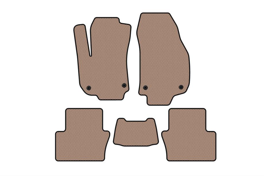 Opel Zafira B 2005–2011 Gummimåtter Carsuit (2 rækker, beige) Image