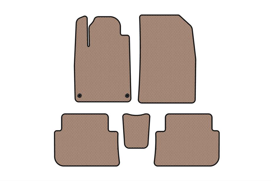 Peugeot 407 2004–2011 Gummimåtter Carsuit (SD, beige) Foto 1