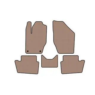 Gummimåtter Carsuit (Beige)