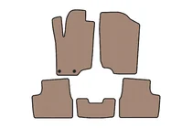 Peugeot 207 2006–2014 Gummimåtter Carsuit (HB, 5-dørs, beige) foto 1