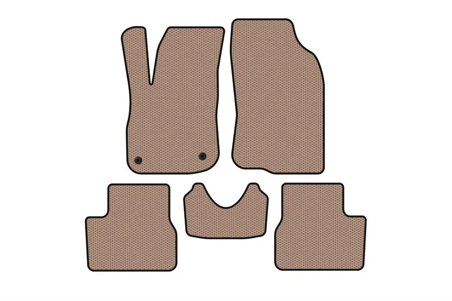 Peugeot 2008 2013–2019 Gummimåtter Carsuit (Beige) Image