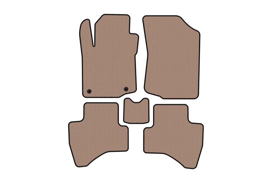 Peugeot 107 2005–2014 Gummimåtter Carsuit (HB, beige) Image
