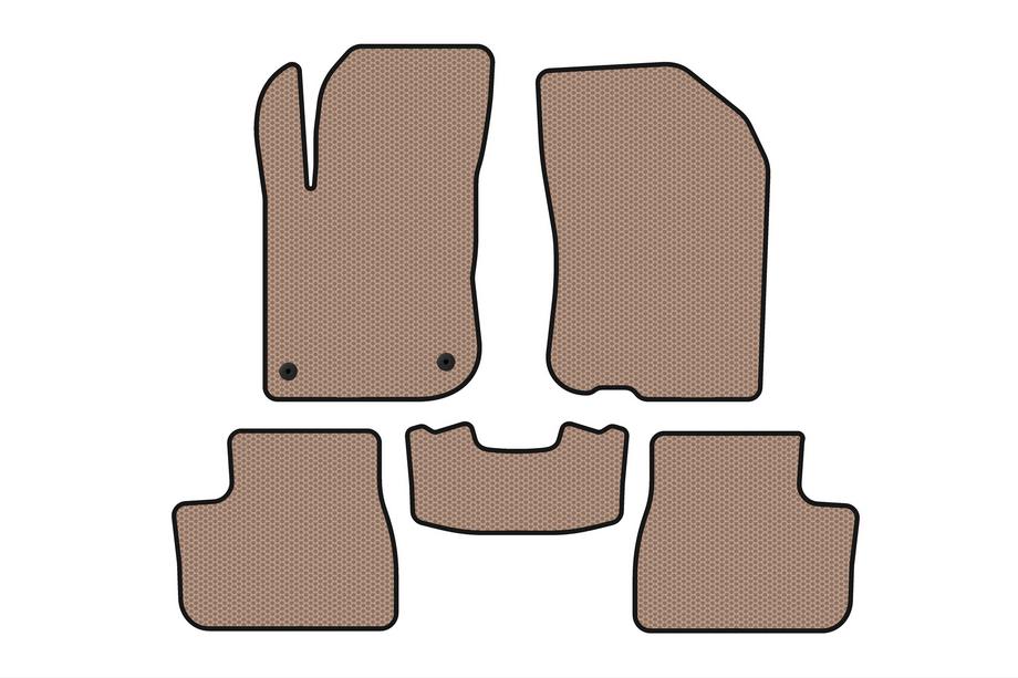 Peugeot 208 2012–2019 Gummimåtter Carsuit (Beige) Image