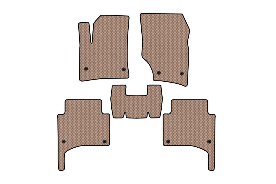 Porsche Cayenne 2003–2010 Gummimåtter Carsuit (Beige) Image