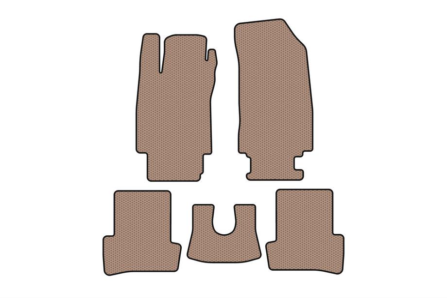 Renault Clio III 2005–2012 Gummimåtter Carsuit (Beige) Image