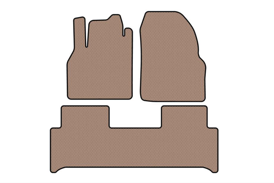Renault Scenic/Grand 2003–2009 Gummimåtter Carsuit (Beige) Image