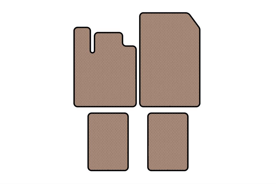 Renault Twingo 2007–2014 Gummimåtter Carsuit (Beige) Image