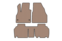 Renault Kangoo 2008–2020 Gummimåtter Carsuit (2 rækker, 5-dørs/7-sæders, beige) foto 1