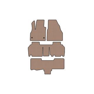 Gummimåtter Carsuit (3 rækker, 5-dørs/7-sæders, beige) Renault Kangoo 2008–2020 foto 1