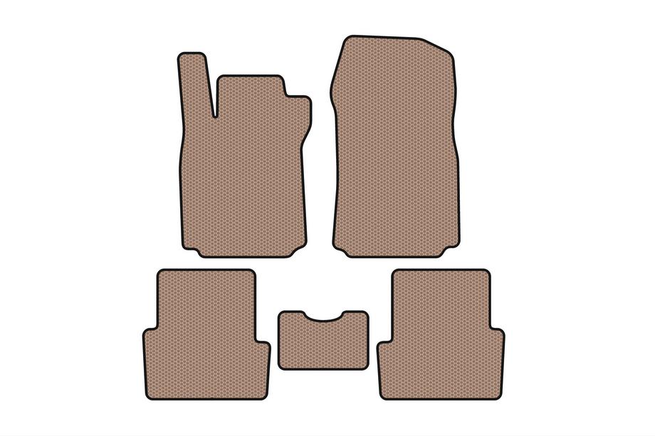 Renault Modus 2005–2012 Gummimåtter Carsuit (Beige) Image