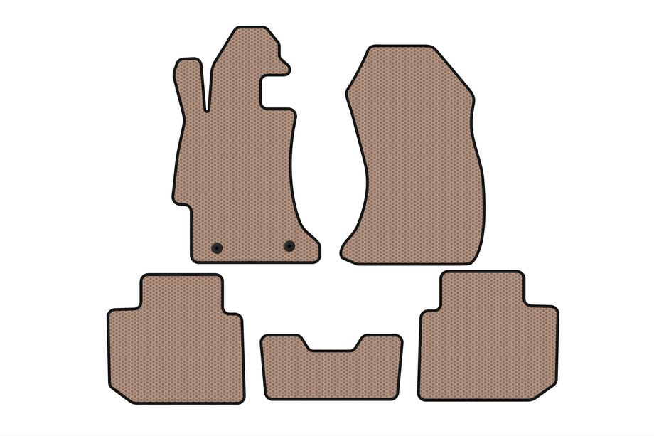 Subaru Impreza 2011–2016 Gummimåtter Carsuit (SD, beige) Image