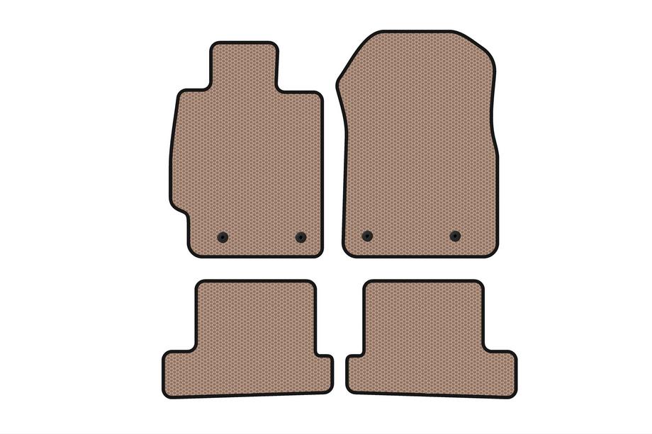 Subaru BRZ 2012–2021 Gummimåtter Carsuit (Coupé, beige) Foto 1