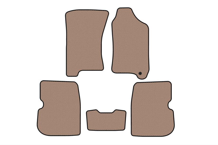 Subaru Forester 1997–2002 Gummimåtter Carsuit (højrestyret, beige) Image
