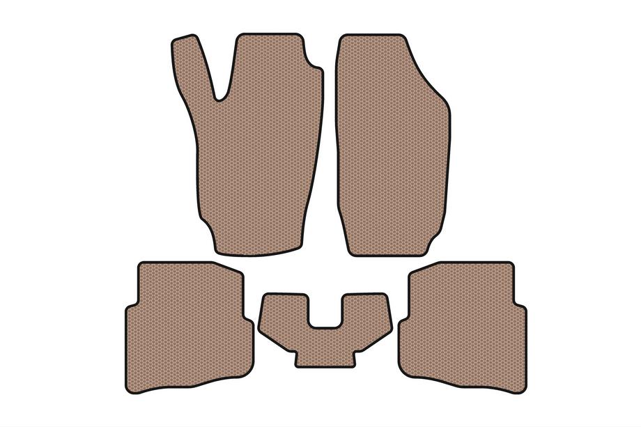 Seat Ibiza 2002–2009 Gummimåtter Carsuit (Beige) Image