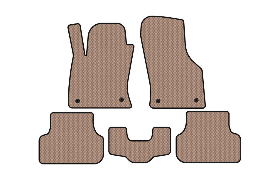 Seat Leon 2013–2020 Gummimåtter Carsuit (2013-2016, SW, beige) Image