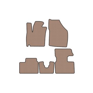 Carsuit gummimåtter (2016-2020, HB, beige) foto 1