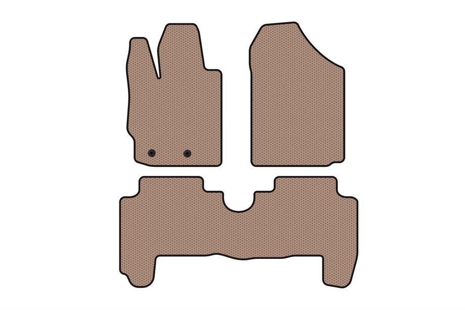 Toyota Yaris 2006–2011 Gummimåtter Carsuit (HB, 5-dørs, beige) Image