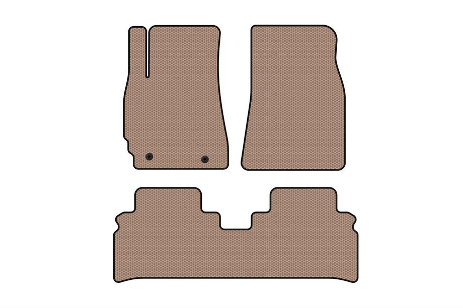Toyota Highlander 2000–2008 Gummimåtter Carsuit (Beige) Image