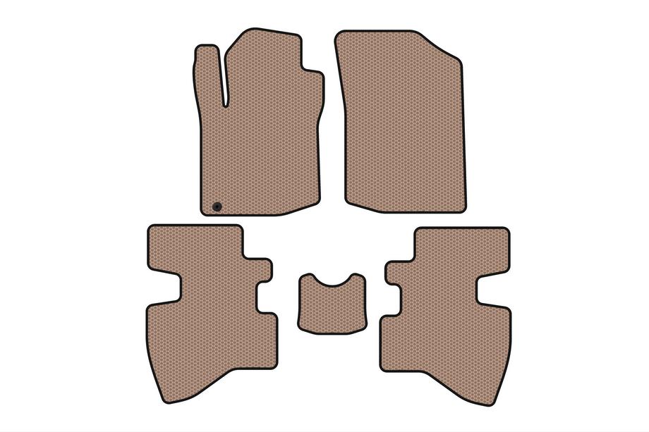 Toyota Aygo 2007–2014 Gummimåtter Carsuit (2007-2009, HB, 3-dørs, beige) Image