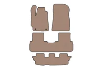 Toyota Highlander 2008–2013 Gummimåtter Carsuit (2 rækker, beige) foto 1