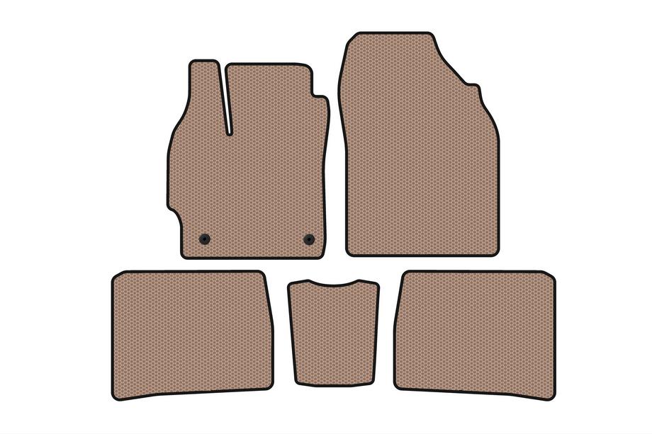 Toyota Prius 2009–2015 Gummimåtter Carsuit (LB, beige) Image