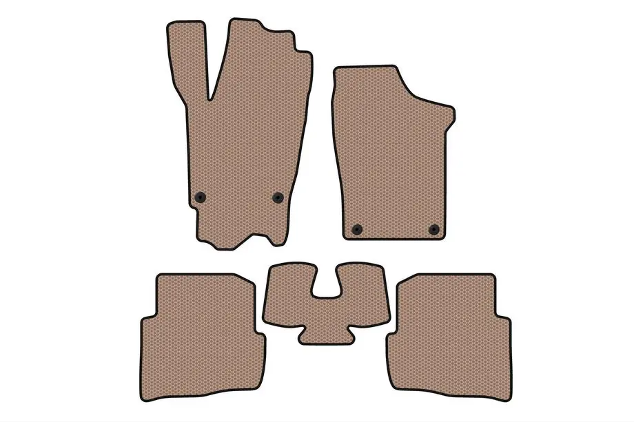 Volkswagen Fox 2003–2021 Gummimåtter Carsuit (HB, 3-dørs, beige) Image